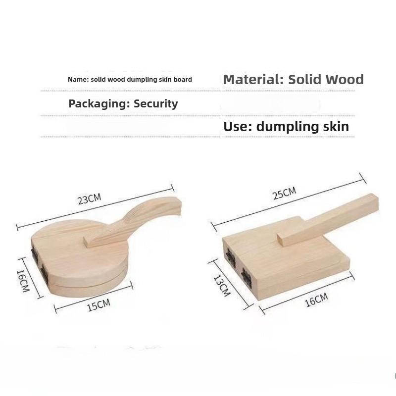 Solid Wood Dough Press Tool Quick Easy Dumpling Skin Presser Home Dumpling Wrapper Skin Making Mold Kitchen Pastry Baking Tools