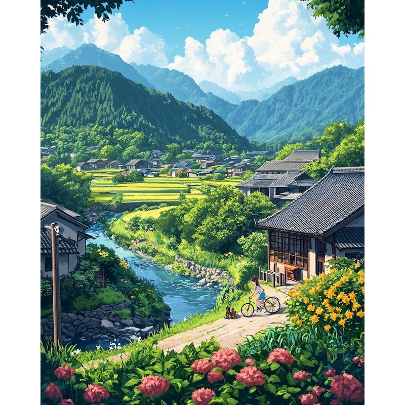 CHENISTORY 40x50cm Kits de Pintura por Números Para Adultos Paisaje Pintura Acrílica Colorear Sobre Lienzo Kits de Inicio Para Regalo DIY