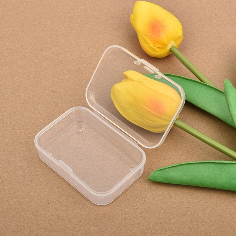 Plastic Box Transparent Jewelry Organizer Sample Box Small Tool Storage Box Nail Enhancement Tool Box Mobile Phone Repair Case