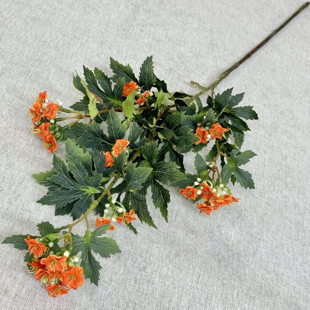 Winter Flower Artificial Pot Kalanchoe Wedding Hotel Restaurant Desktop Ornament