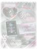 Ballet Ribbon Photocard Holder Kpop Silver PU Idol Photo Display Protector Sleeves Credit ID Cards Case Bag Keychain Pendant