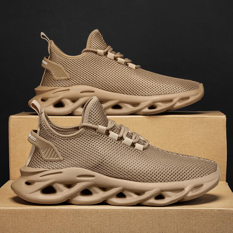 Large size fashion casual men's running shoes twist sole lightweight sports men's shoes breathable outdoor men's trendy shoes