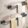 1pcs Suction Cup Towel Rack & Bath Towel Holder Multi-Purpose Bathroom Slipper Storage Rack Wall-Mounted Towel Bar