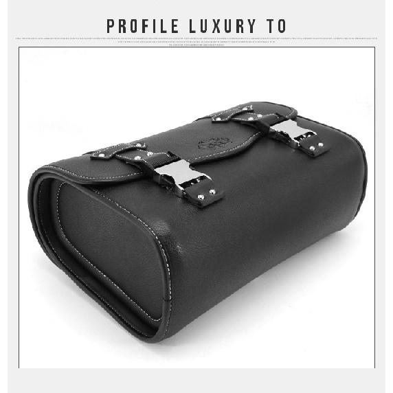 Retro Motorcycle Side Saddlebag Storage Bag for Harley Honda Rebel 250 300 500 1100 Tool Bag