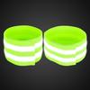 8pcs Reflective Bands for Wrist Ankle High Visibility Night Cycling Tape Green