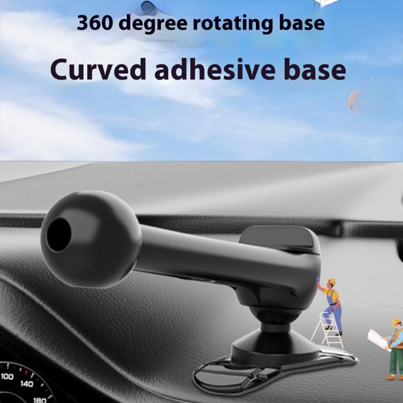 

1 шт. Автомобильный держатель для телефона с вращением на 360 градусов, основа шаровой головки 17 мм для приборной панели автомобиля, держатель для мобильного телефона, кронштейн для GPS, аксессуары