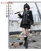 JIURUN Uniform Lolita Gothic Lolita Military Halloween Anime Mori Girl Pleated Skirt and Gothic Plus Cute Skirt Coat Tie Size Costume, Uniform,