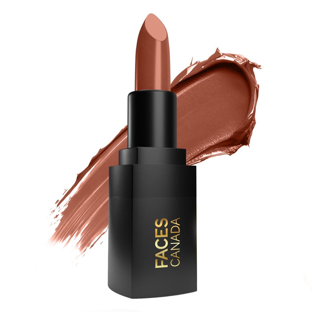 FACES CANADA Rossetto Wow Opaco Comodo - Caramel Swirl (Marrone) 4,2g | Finish Opaco Liscio | Altamente Pigmentato | Lunga Tenuta | Super Idrat