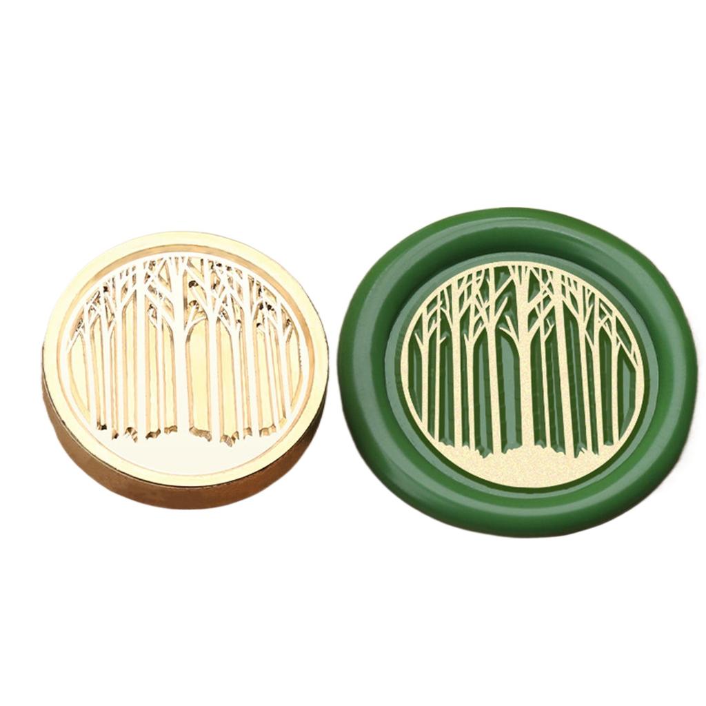 Plant Themed Seal Stamp Head Antique Embossed Sealing Stamp Head for Seal Envelope Invitation Decoration Scrapbooking