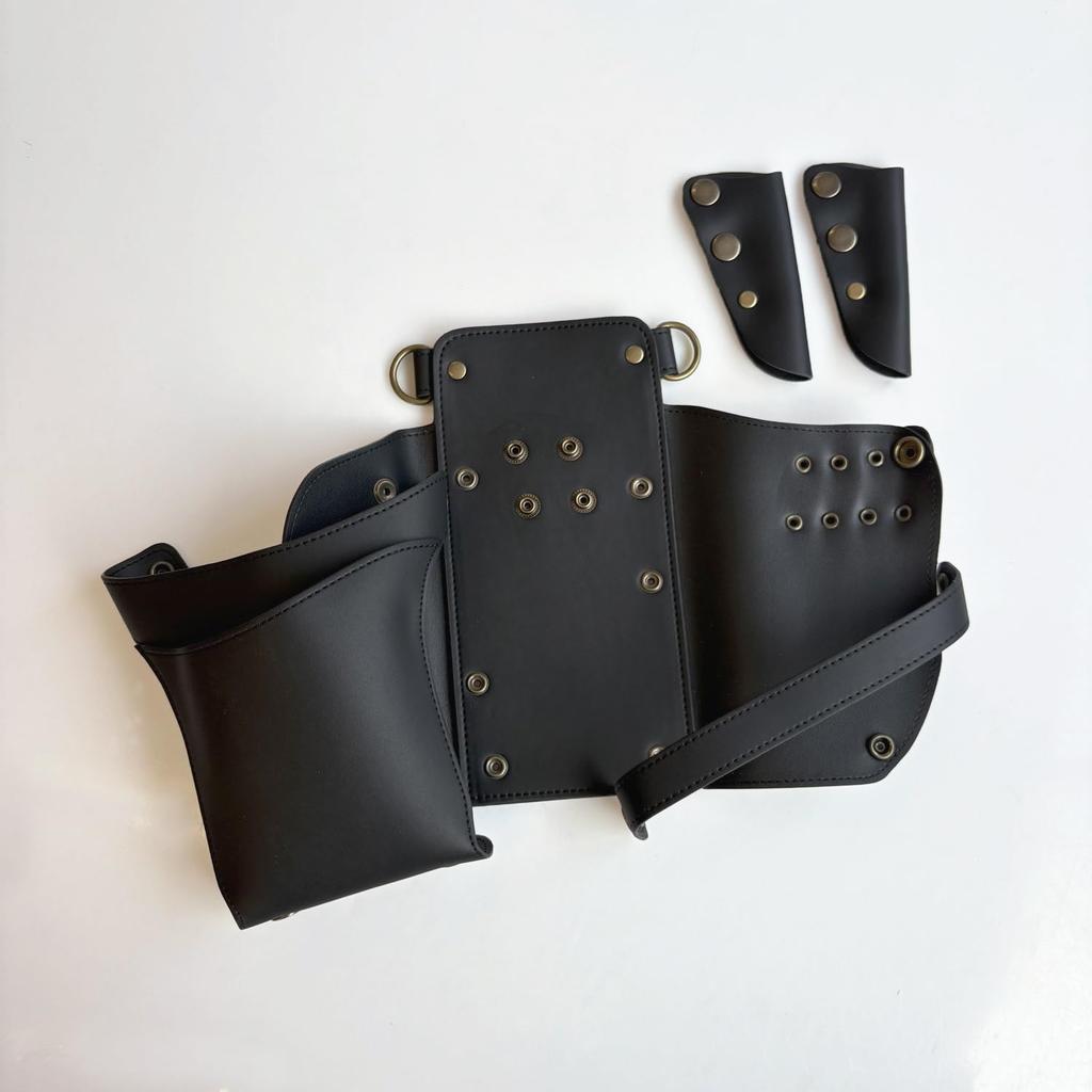 DEEDS Scissor Sienna Black with Antique Gold Case, 4-6 Scissors, Hardware, S-419