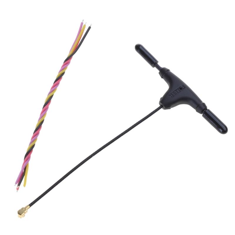 1 Set Foxeer ELRS 2.4G Receiver with T Antenna PA+LNA Signal Transmission for Long-distanced Drones Part