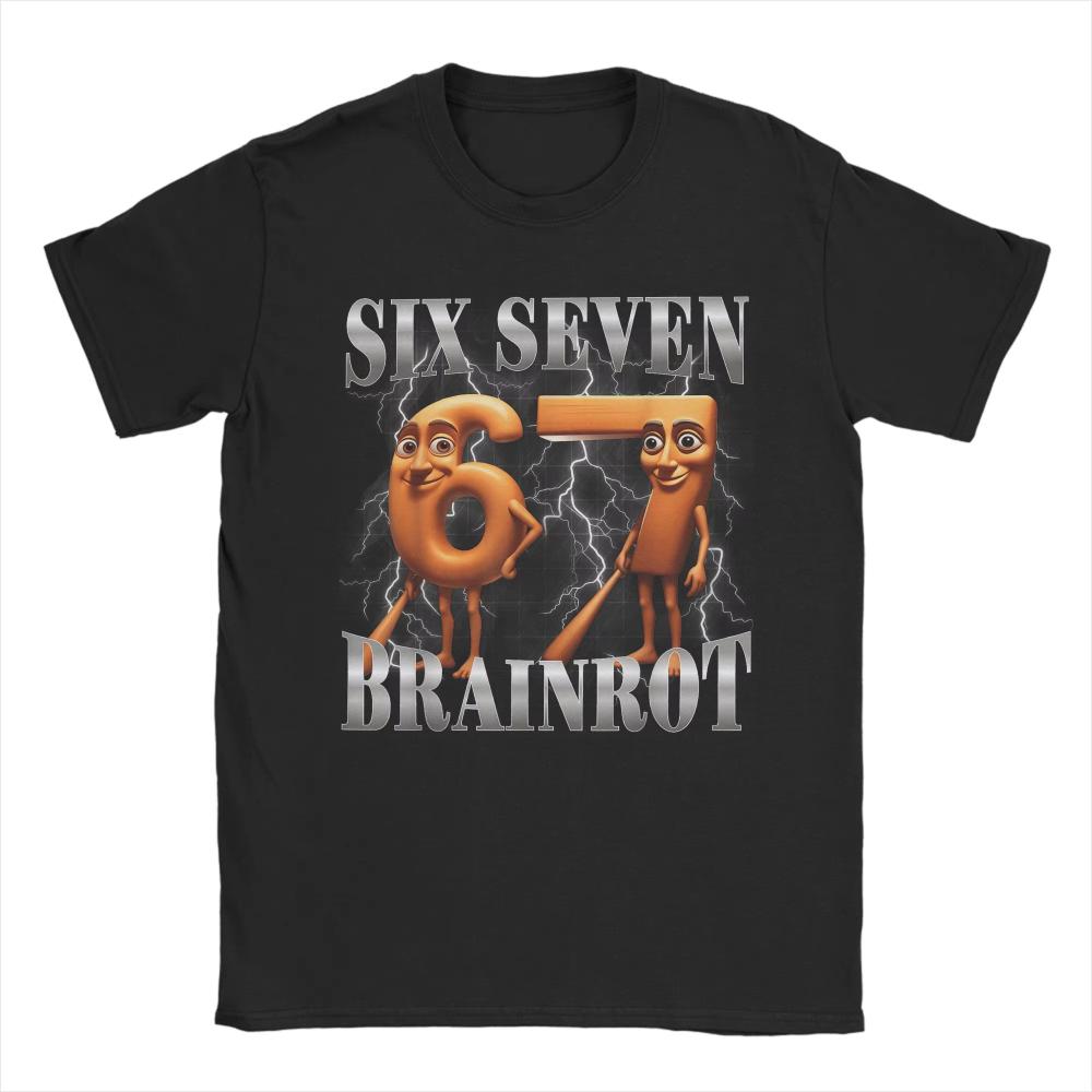 

Funny 67 Italian Brainrot Tung Tung Sahur Six Seven Meme T-Shirt Men Women Y2K T-Shirt Summer O Neck Harajuku Tees Big Size Tops 5XL різнокольоровий