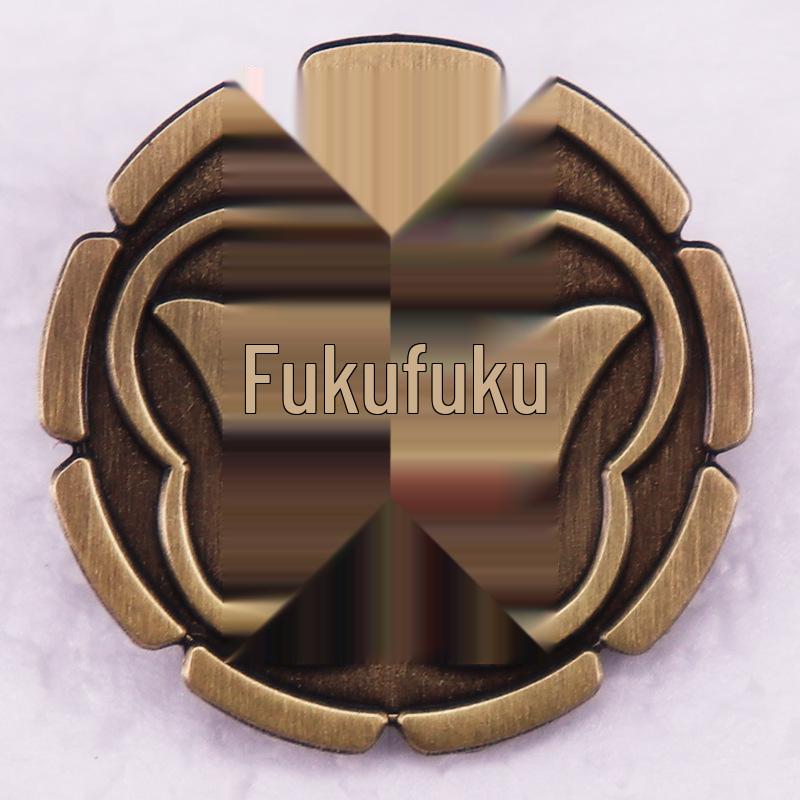 Винтажная японская брошь-значок Фукухаку Кай