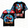 2026 New Summer Women's Men's Anime Mazinger Grendizer Jersey Soccer Shirt Sports Short Sleeve Casual Couple T-Shirt Tops