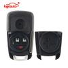 Kigoauto Afstandsbediening Sleutelhoes Shell 5 Knoppen Klapsleutel Fob Vervangende Hoes voor Buick LaCrosse GL8 Chevrolet Volt 2010-2015