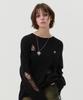 Kirsh Peak Wappen Damaged Summer Knit [Black]