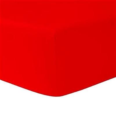 Fitted Sheet 140 X 200 Cm RED 100% Cotton - HOMEROKK