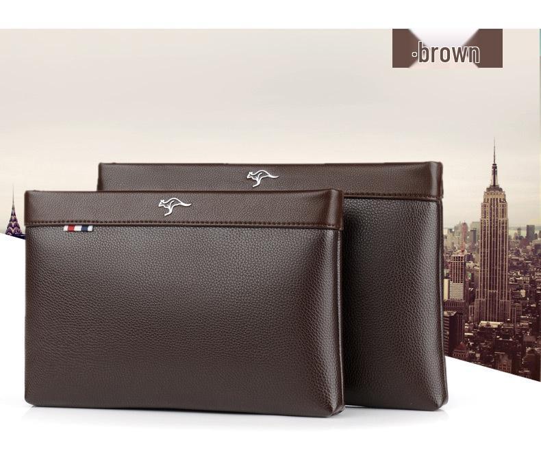 Men's Clutch Handbag - Trendy Underarm Envelope Bag & Mobile Phone Holder