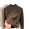 Warm Knitted Sweater for Autumn and Winter Half High Neck Pullover Sweater for Women