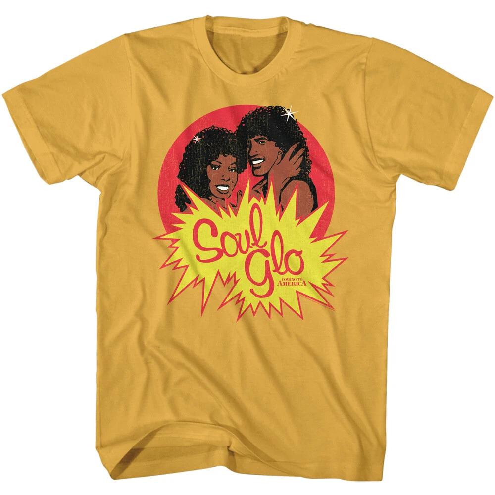 Coming To America Movie Soul Glo Jheri Curl Gel Pow Logo Men s T Shirt 3XL