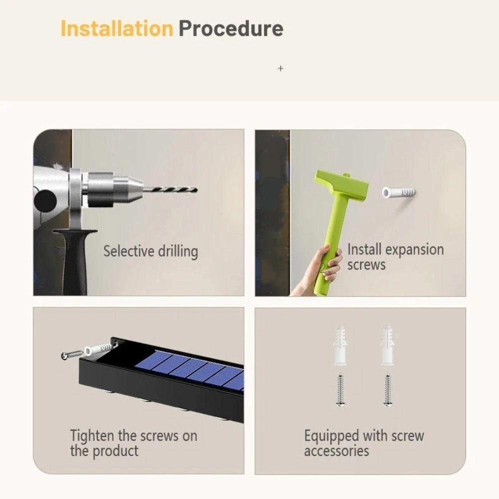Waterproof Courtyard Garden Decoration Light Solar Billboard Lights  Balcony Staircase Fence