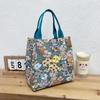 Canvas Lunch Bag Cute Printing Portable Canvas Bag Colorful Picnic Bag