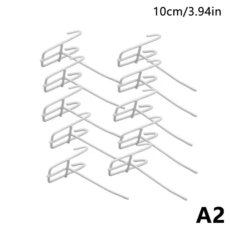 10Pcs Reusable Mesh Panel Hangers Metal Wear-Resistant Storage Hook Removable Universal Net Panel Hooks Store Storage Display