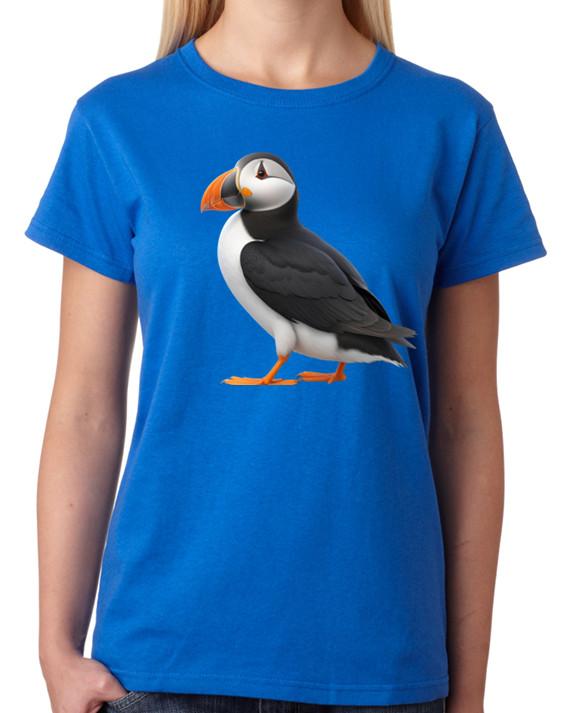 Puffin Bird Ladies T-Shirt 2XL