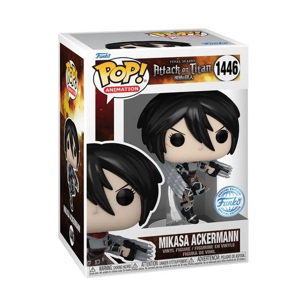 Funko All Pop! Animation: Attack on Titan S5 - Mikasa (MT) (Exc) - Collectible Vinyl Figure - Gift Idea - Official Merchandise - Kids & Adult Toy