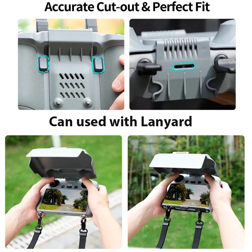 Pro DJI Mini 4 Pro RC 2 dálkový ovladač Sluneční clona Sluneční clona Ochranný kryt obrazovky Ochranný kryt pro DJI Air 3 Příslušenství