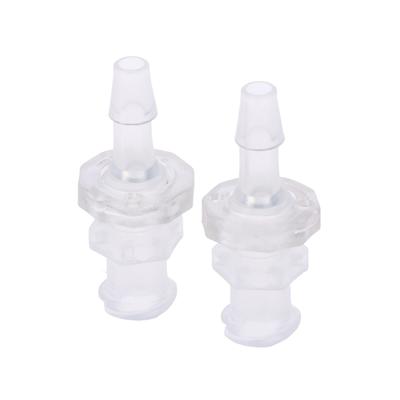 2Pcs Luer Lock Adapter PP Plastic Air Valve Pipe Subpackaging Instrument Connect