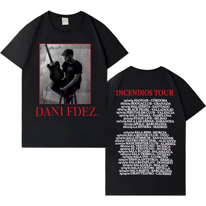 Rapper Dani Fernandez Fashion Tour Tshirt Unisex Women Tshirts Comfort Classic Casual Y2K High Quality Fashion Casual Tshirts