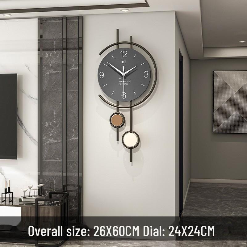 

Современные легкие роскошные настенные часы: Стильный художественный декор для гостиной