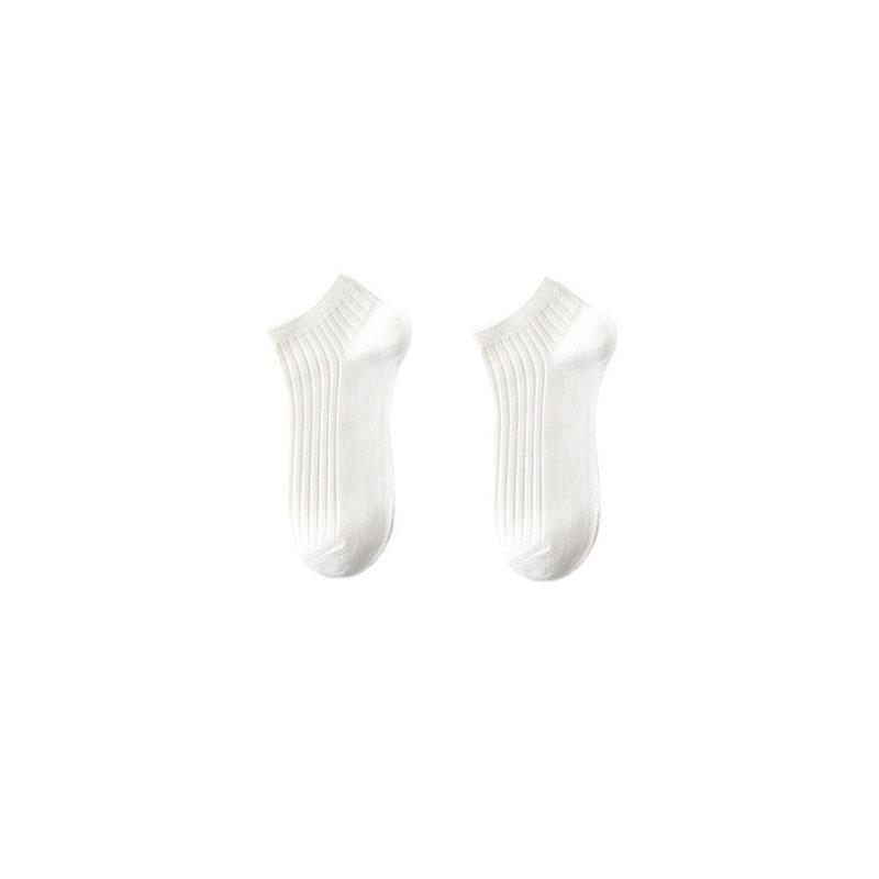 Men's Striped Black Short Summer Socks - Sweat-Absorbent, Odor-Resistant, Solid Color, Low-Cut, Long, Trendy Boat Socks