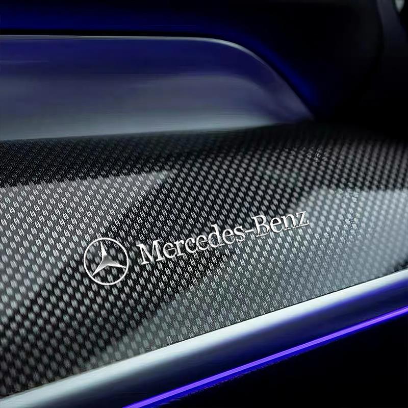 2025 Hot 4/8Pcs For Mercedes Benz AMG GLC W205 W203 W204 W206 W220 W211 W201 3D Metal Car Interior Decoration Sticker Emblem Aut