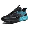2025 spring and summer large size mesh breathable couple running shoes men and women cushioning rebound fitness night running shoes
