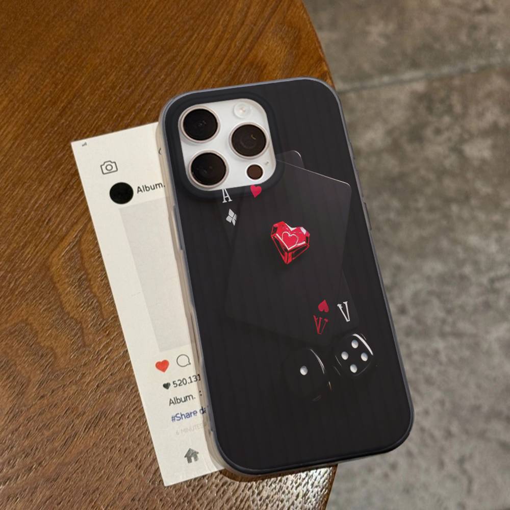 

Чехол для телефона с рисунком в виде карт для покера для IPhone 11 12 13 14 15 16 17 Pro Max PLUS Pro Волна Гофрированный Силиконовый Чехол iPhone 13pro max
