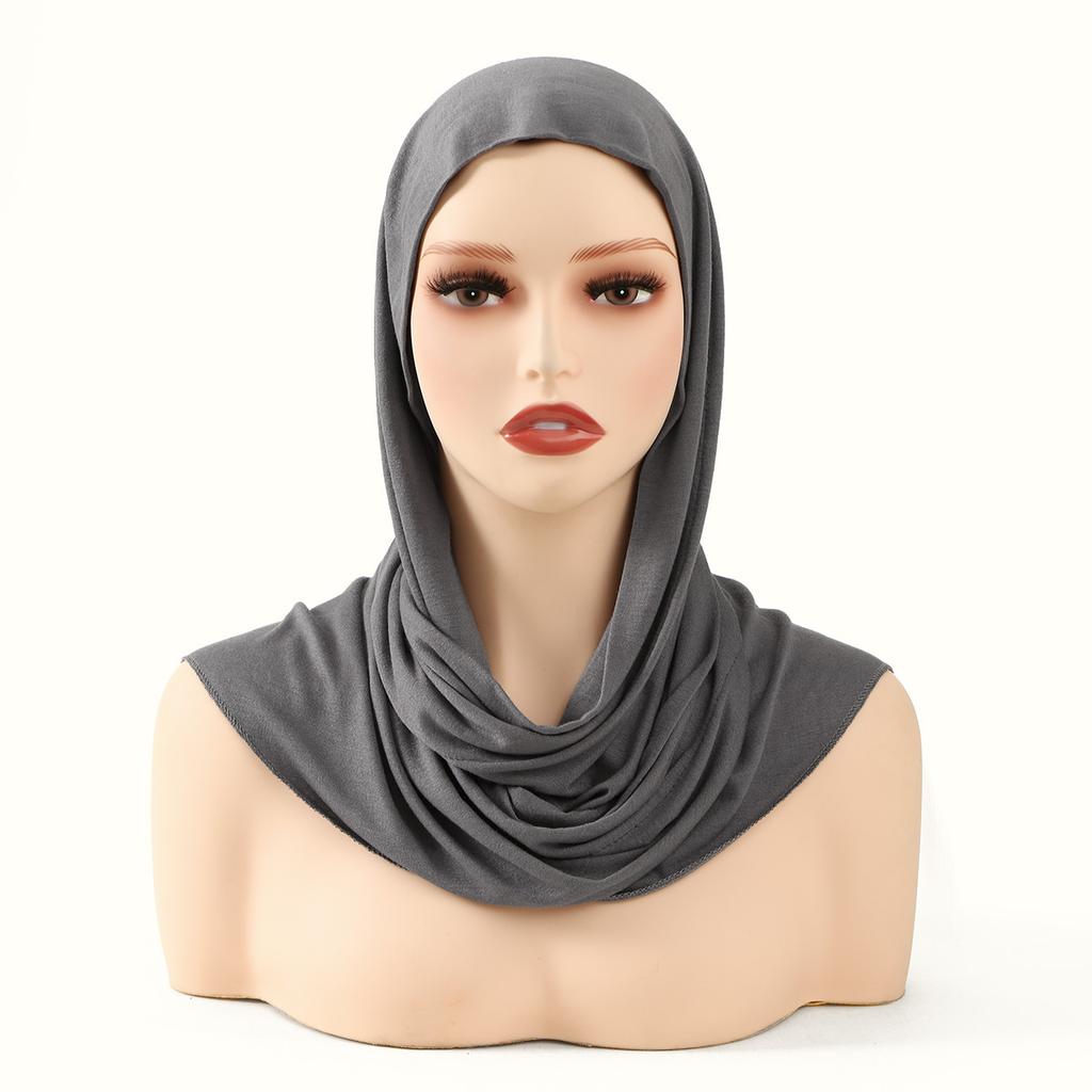 New Modal Jersey Instant Hijab Woman Muslim Underscarf Caps Cotton Stretch Hat Islam Turban Bonnet Foulard Cross Headscarf