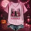 Women's Halloween Themed Raglan Short Sleeve T-Shirt