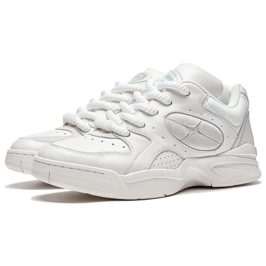 Li Ning Shooting Star Comfortable Shock Absorbing Low Top Casual Shoes Unisex Casual Shoes Standard-White AZGT085-5