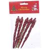 5pcs Winter Party Hanging Ornaments with Ice Icicle Design for Christmas Tree and Festive Indoor Outdoor Decoration