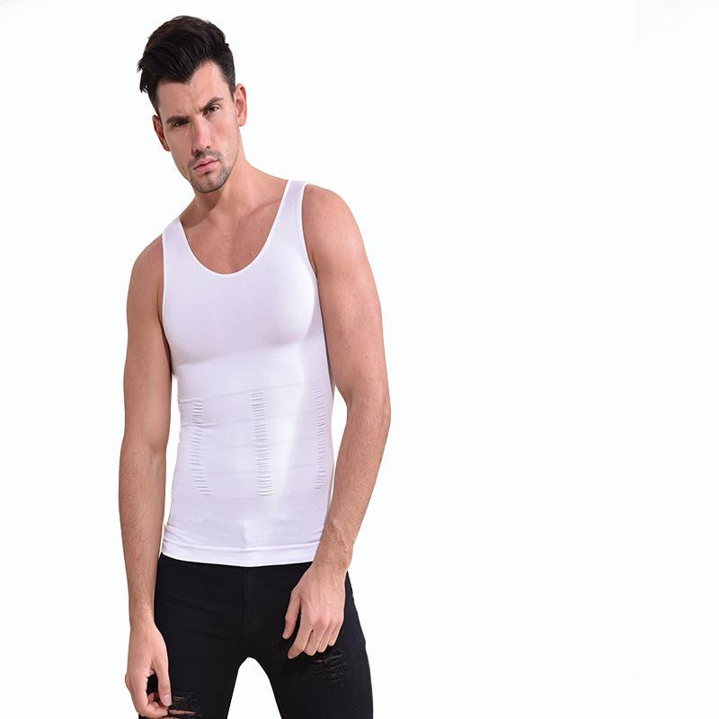 Men’s Slimming and Chest Shaping Seamless Vest - European and American Style