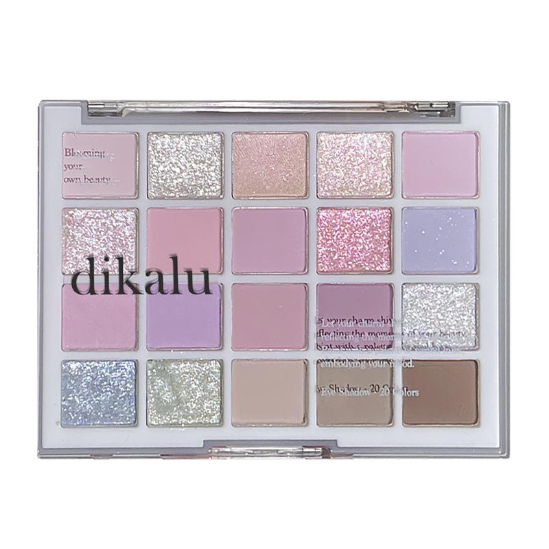 Miluji 20barevný paleta očních stínů Nude Make-up Vícebarevný Ovesné Mléko Čaj Perleťová Matná Paleta Denní Lehký Make-up