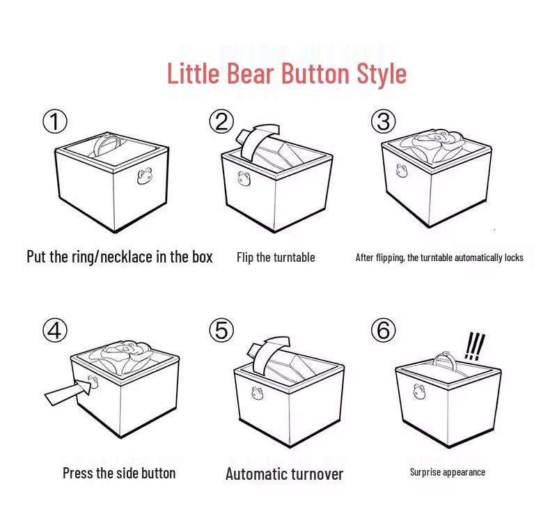 S925 Silver Four-Leaf Clover Necklace In Rotating Surprise Gift Box for Christmas, Valentine's, or Birthday