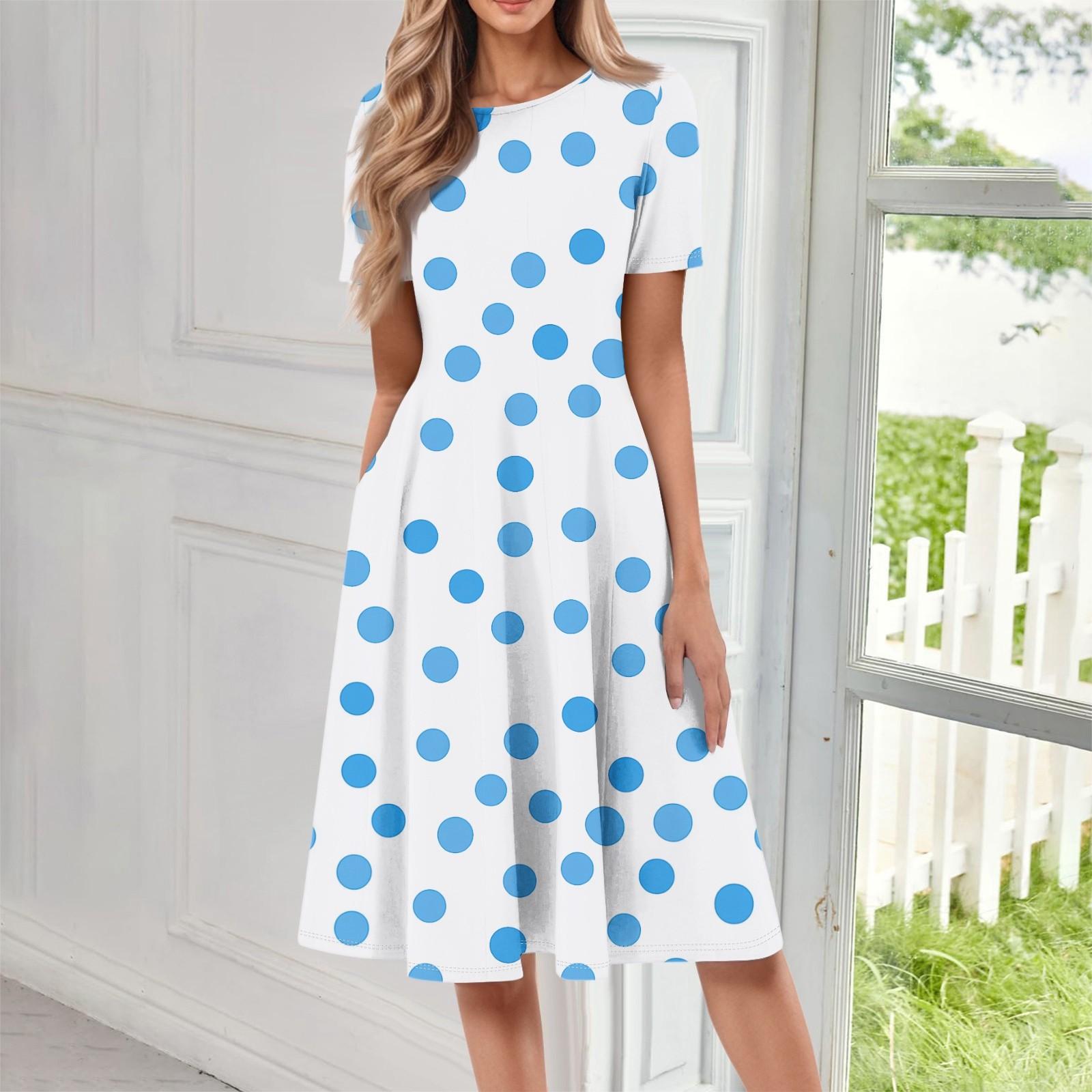 

Платья для женщин, летние, повседневные, на пуговицах, с V-образным вырезом, с коротким рукавом, для работы, платья XL синий