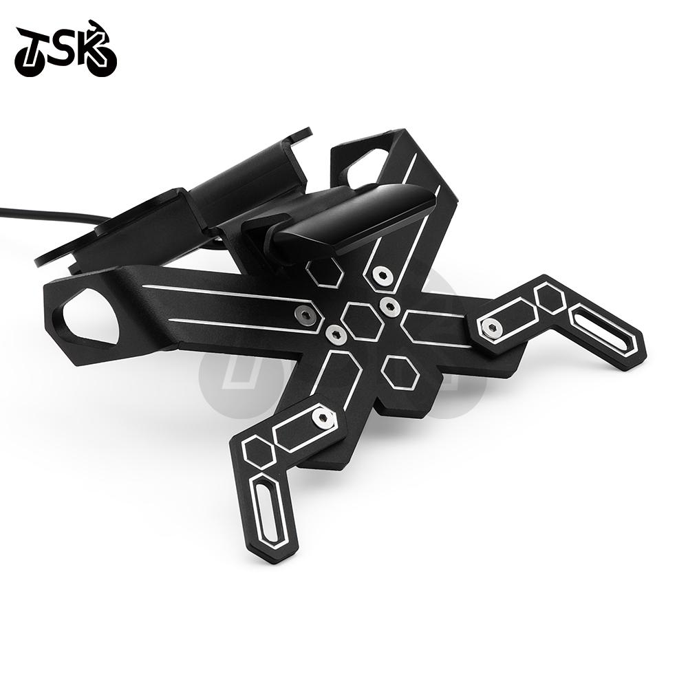 License Plate Holder LED Light For YAMAHA MT07 MT 07 2014-2020 Motorcycle Tail Tidy Fender Eliminator Rear Bracket FZ07