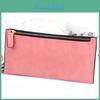 New Fashionable European American Simple Matte Long Wallet Women Thin Zip Wallet Student Clutch Card Holder
