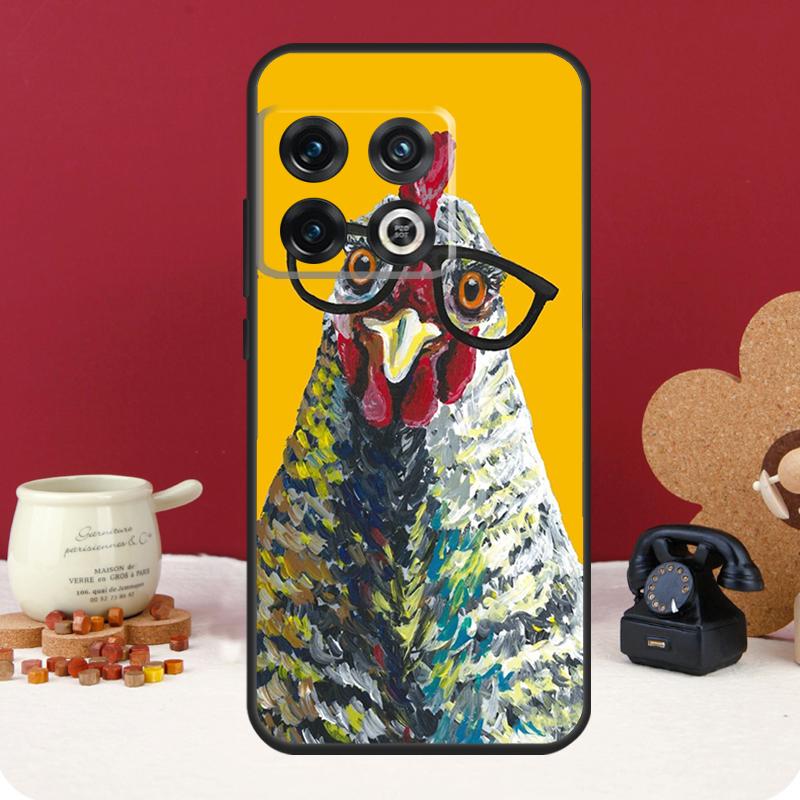 Chicken Hen Rooster Cover For OnePlus 13R 13 12 12R 11 10 Pro 8T 10T OnePlus Nord 4 CE 2 3 Lite N10 N20 N30 Case