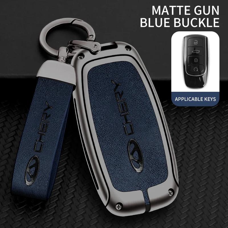 Zinc Alloy Car Key Case Cover for Chery Tiggo 8Pro 7Plus Arrizo 8 5GT Omenda Remote Keychain Keyless Interior Accessories