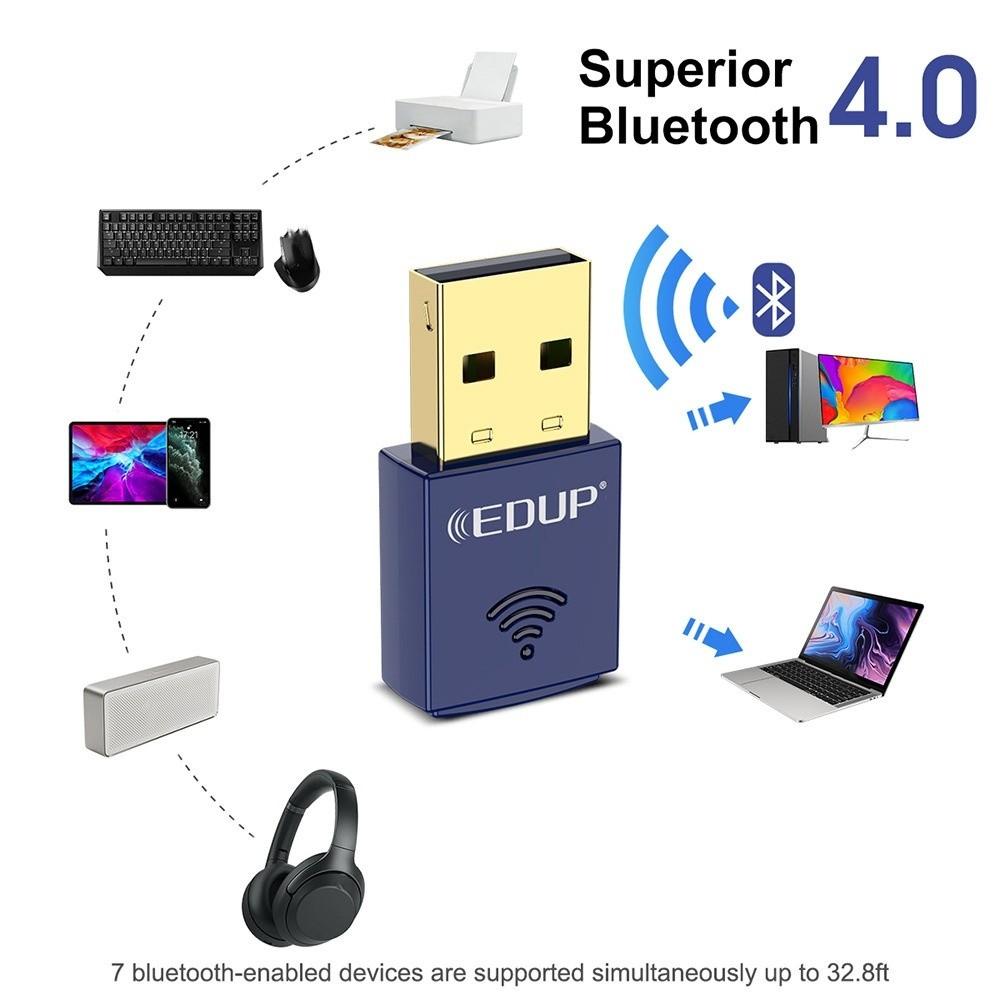 Bluetooth 4.0 USB Network Card 150Mbps Wireless WiFi Receiver Mini WiFi Adapter  Home Office
